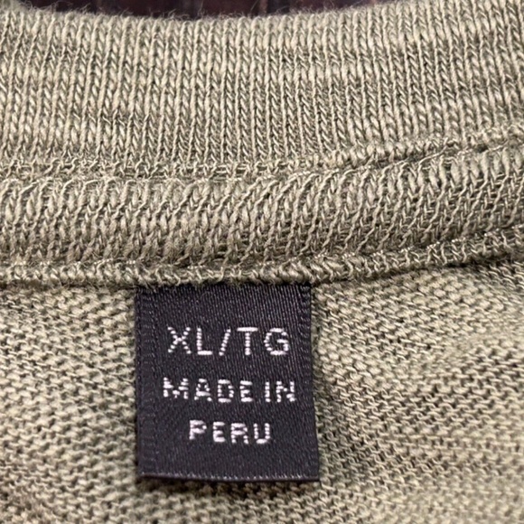 NWOT ATM Anthony Thomas Melillo Slub Jersey Classic V-Neck Tee Army Green Sz XL - Picture 7 of 10